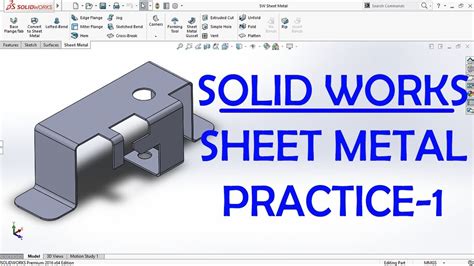 sheet metal solidworks pdf|solidworks sheet metal practice exercises pdf.